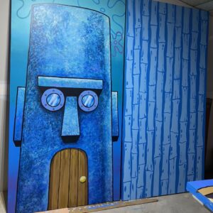 Squidward Rolling House Flat