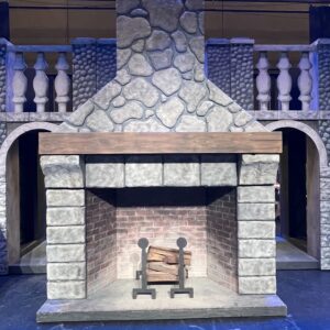 Large Rolling Stone Fireplace   GSP-35