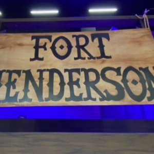 Fort Henderson Sign   CUR-05